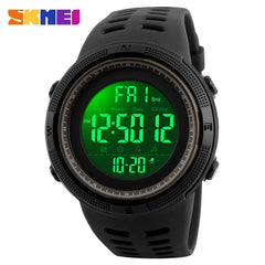 SKMEI Brand Men Sports Watches Fashion Chronos Countdown Waterproof LED Digital Watch Man Military Wrist Watch Relogio Masculino