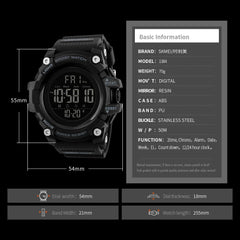 SKMEI Countdown Stopwatch Sport Watch Mens Watches Top Brand Luxury Men Wrist Watch Waterproof LED Electronic Digital Male Watch